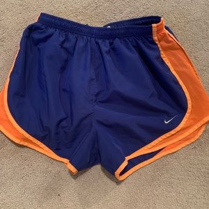 Blue and Orange Nike Shorts